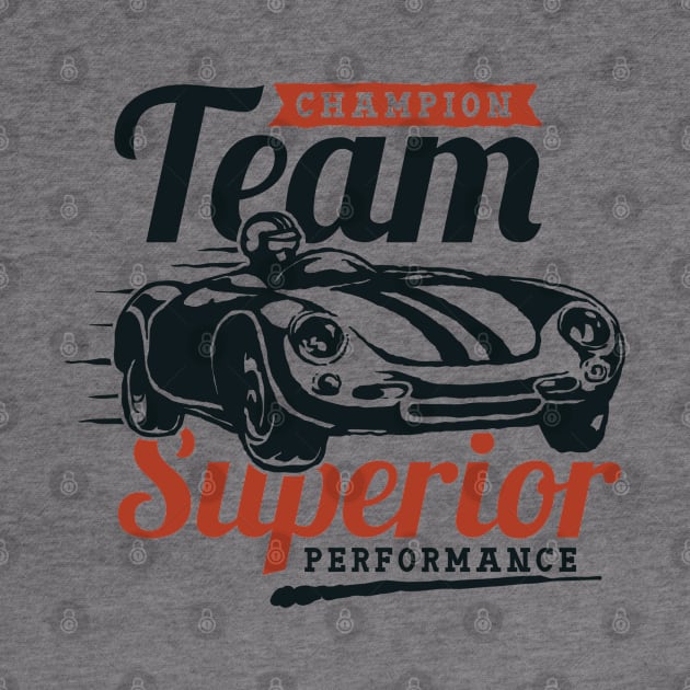 Champion Team Superior Performance Vintage Design by Jarecrow 